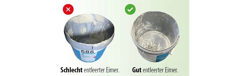Vergleich Eimer